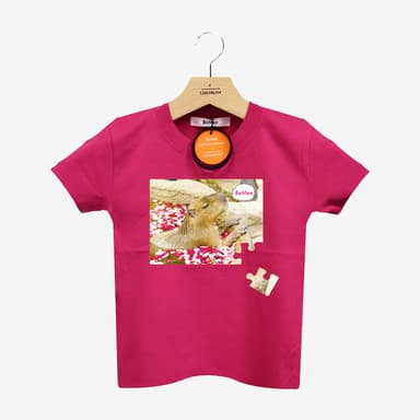 カピバラ(A)Tシャツ(トロピカルピンク)