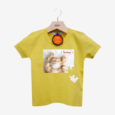 ねこ(A)Tシャツ(バナナイエロー)