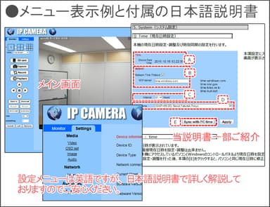 メニュー表示例