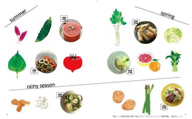 暮らしの図鑑 薬膳 季節の食材80×いたわりレシピ×基礎知識_中面1