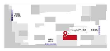 Sweets PATIO店舗配置図