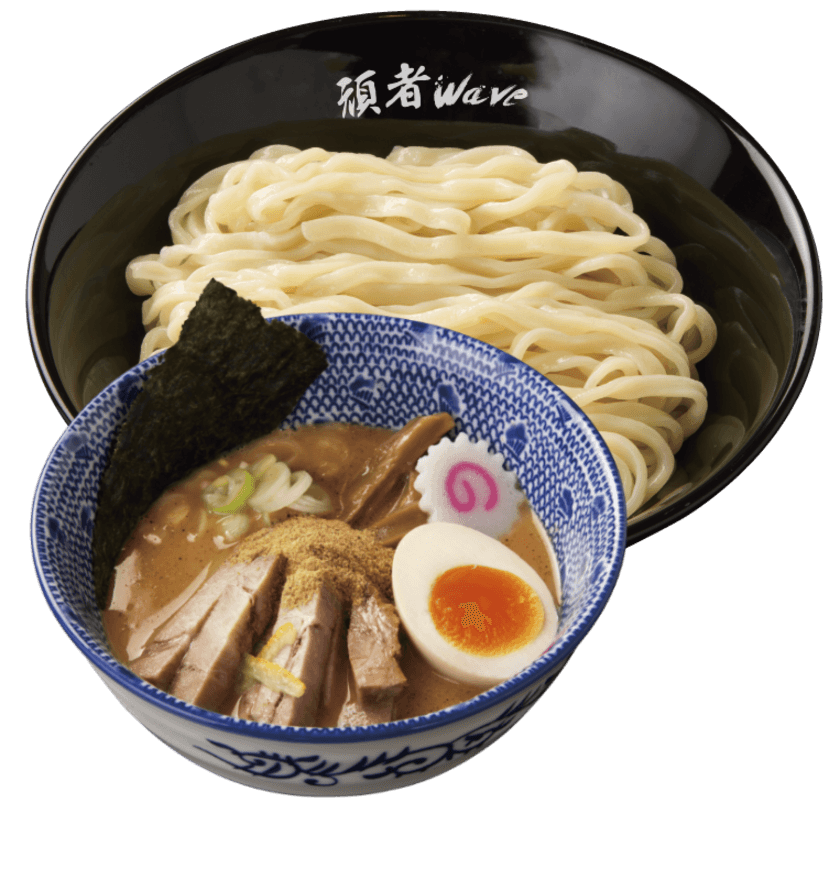 “らあめん花月嵐×埼玉のつけ麺店「頑者」”登場！
特製太麺と肉厚チャーシューが堪らない『濃厚魚介豚骨つけめん』