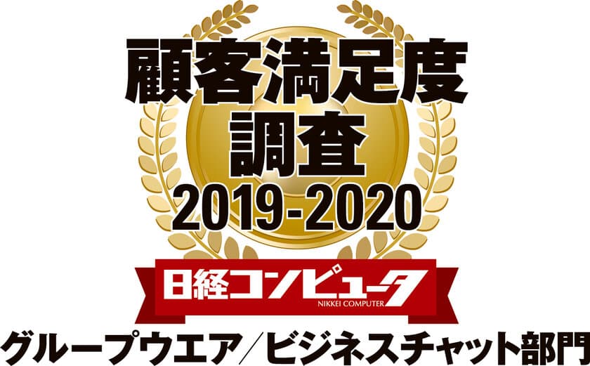 ネオジャパン、日経コンピュータ 顧客満足度調査 2019-2020　
グループウエア／ビジネスチャット部門で5年連続1位に