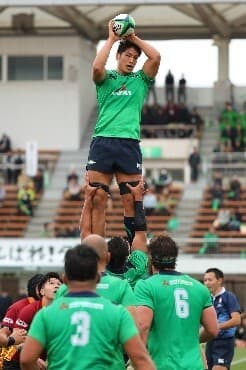 最高到達点が4～5ｍ「ラインアウト」