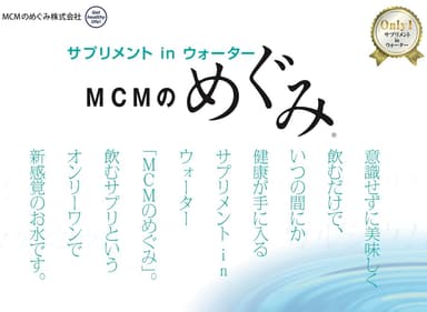 クラウドファンディングでプロジェクト開始！サプリメント in ウォーター MCMのめぐみ