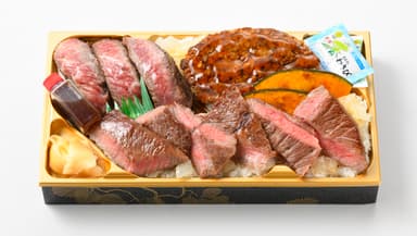 白老和牛王国 上村牧場「白老牛ミスジが入った豪華弁当」