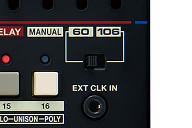 「JUNO-60」と「JUNO-106」のサウンドはスイッチで簡単切替