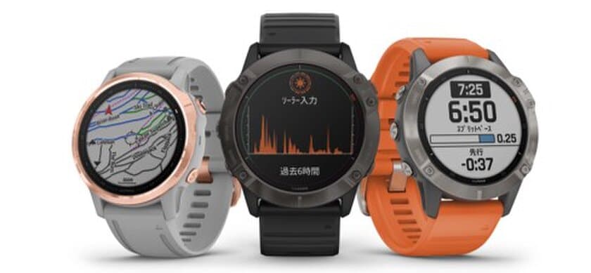 Garmin　世界同時発表　
マルチスポーツGPSウォッチ『fenix6 Series』を発売