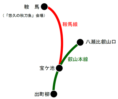 叡山電車路線図