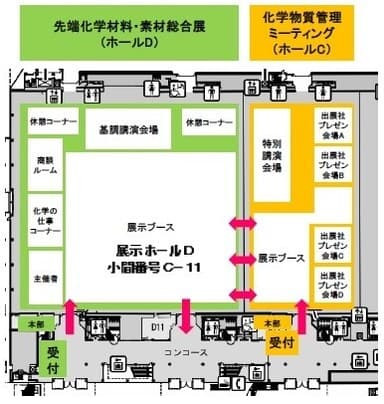 展示ホール内