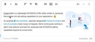 Froala WYSIWYG HTML Editor