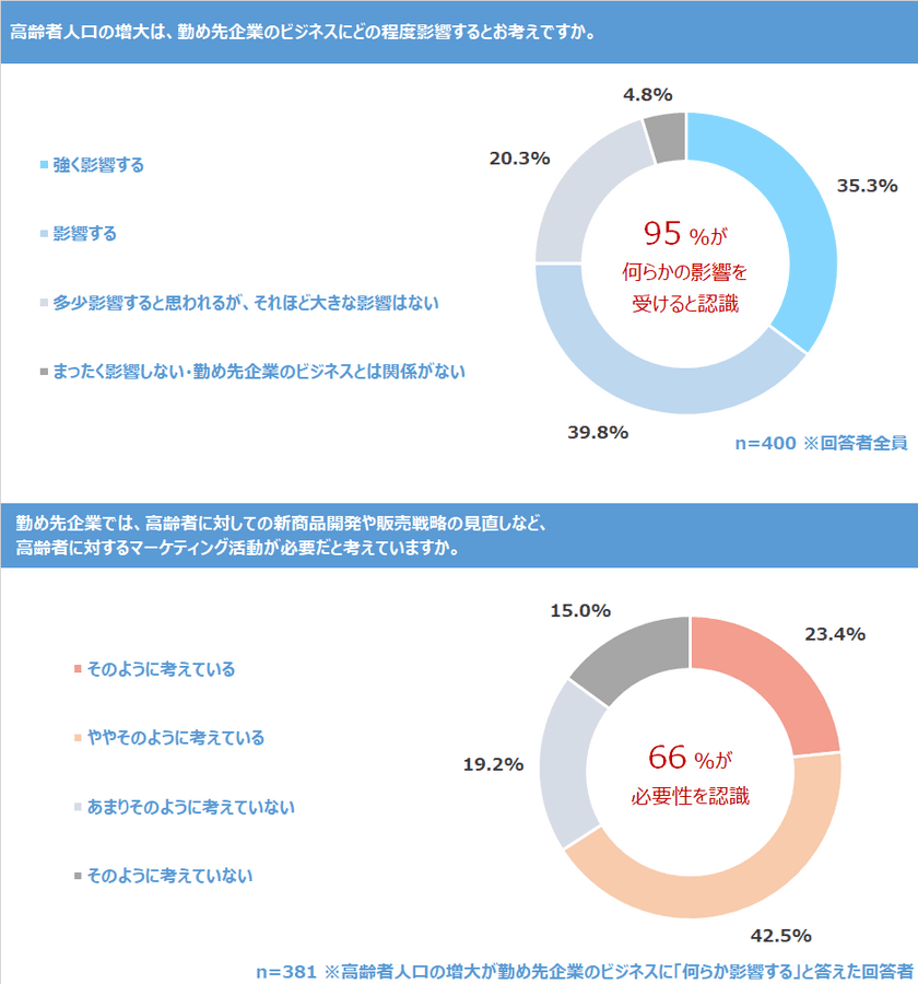 経営企画・マーケティング担当者400名に聞く
「高齢者市場攻略に向けた取り組み状況実態調査」