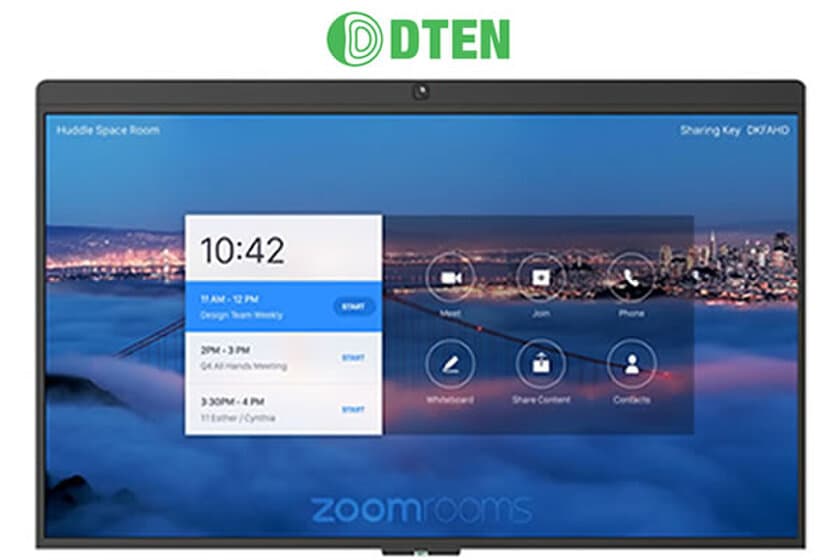 日商エレ、ビデオコミュニケーションプラットフォーム
Zoom Rooms向けタッチディスプレイDTEN D7を
本日9月11日販売開始