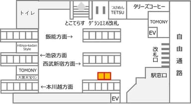 設置位置図(所沢)