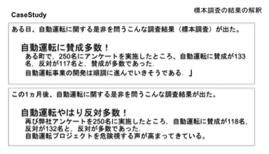 標本調査結果の解釈