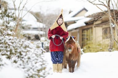 【青森屋】雪ん子のお出迎え