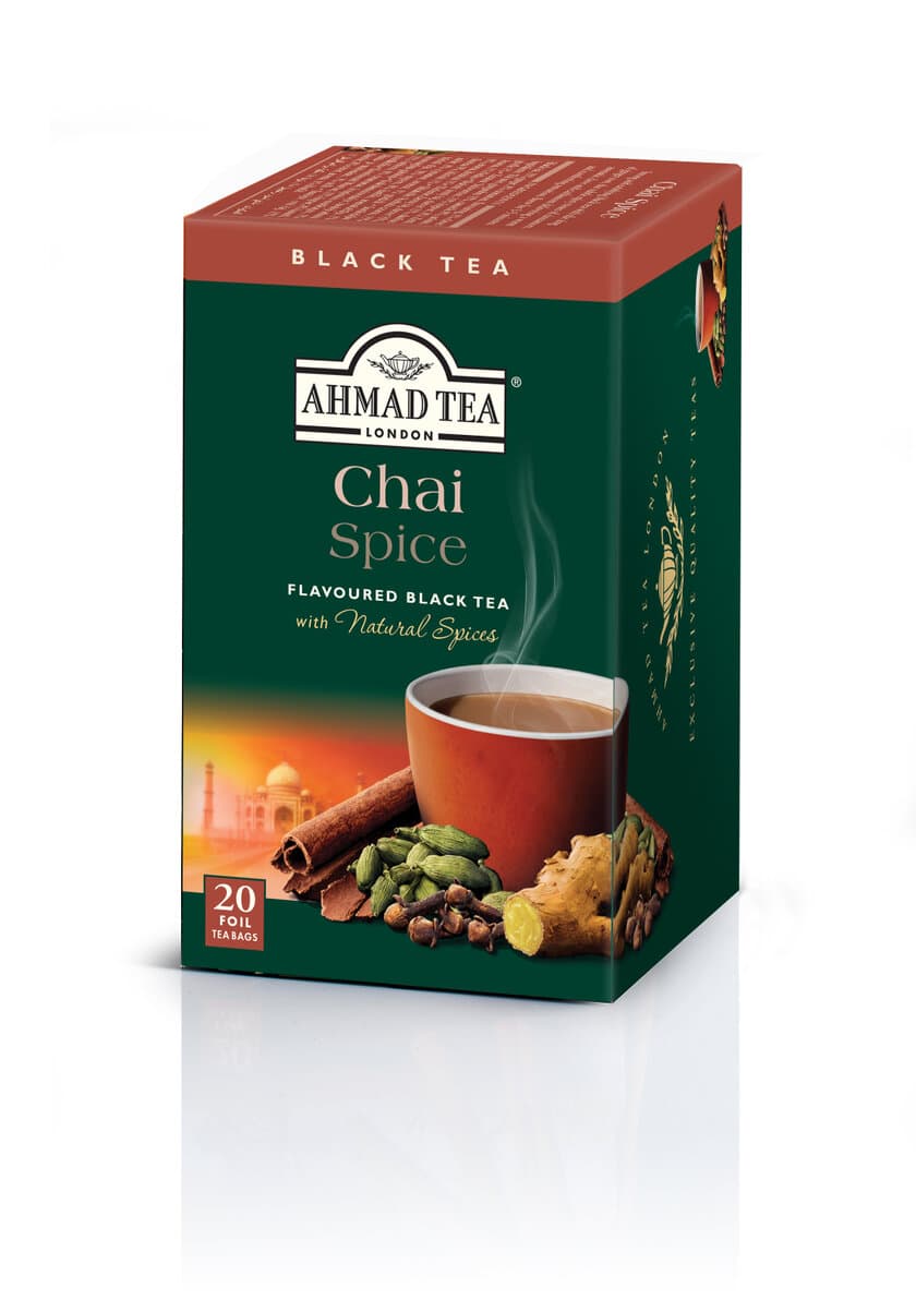 英国紅茶ブランド「AHMAD TEA」から
「チャイスパイス」ティーバッグ10月8日(火)に新発売！
～スパイシーな本格チャイをお手軽に～