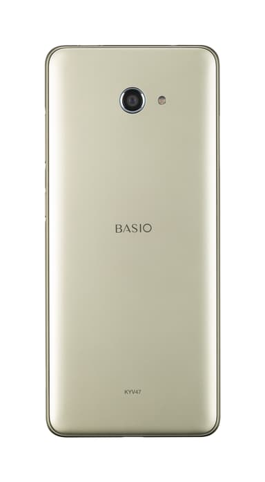 「BASIO4」シャンパンゴールド Back