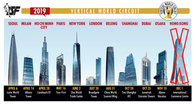 2019 Vertical World Circuit開催国