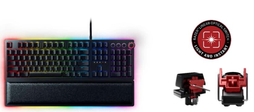 RAZER、ハイエンドキーボード
「Huntsman Elite -Linear Optical Switch」を国内発売