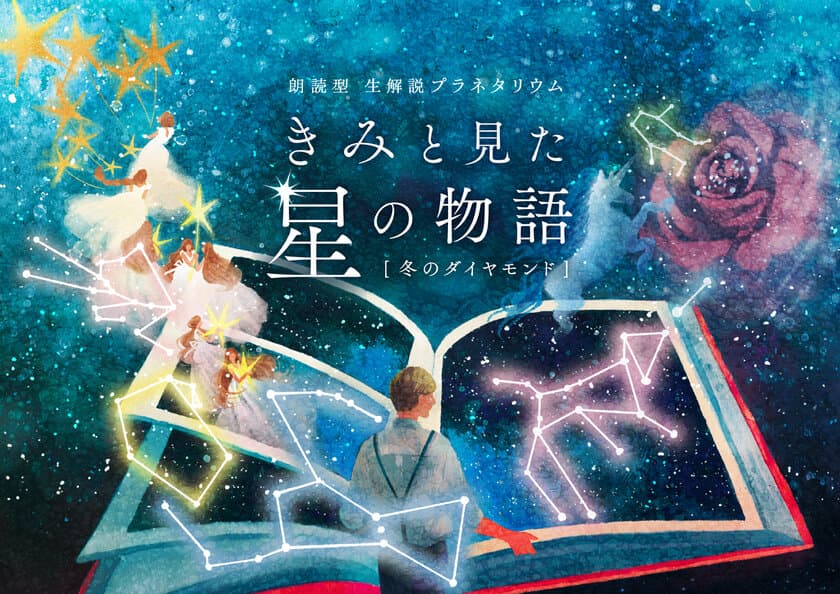 朗読と生解説によるライブ・プラネタリウム
『“きみと見た星の物語“ 冬のダイヤモンド』