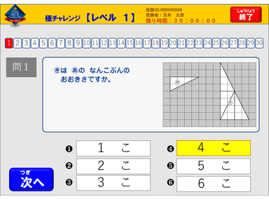 「極チャレンジ」問題ページ(サンプル)