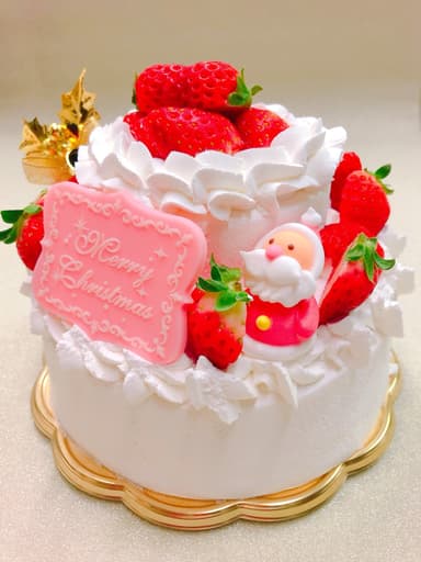 カットするのも楽しくなる夢の2段クリスマスケーキ