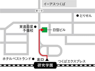 つくばラーニングスタジオ NEXT 地図