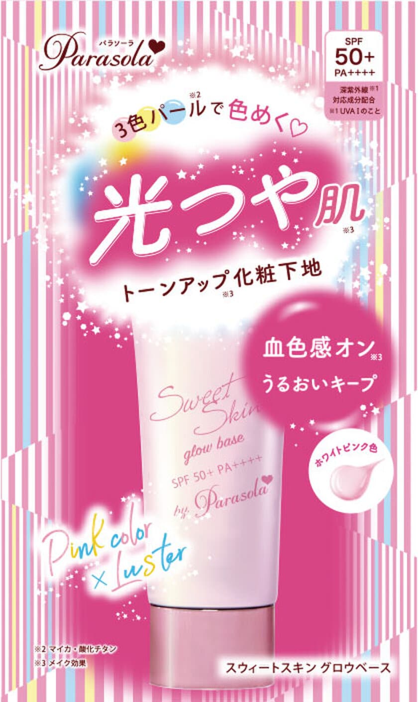 乾燥する真冬だからこそ、目指すのは「うるつや肌」　
パラソーラから“水光肌”トーンアップ化粧下地、新発売