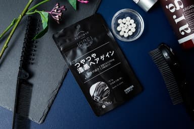 つやつや漆黒ヘアゲイン　イメージ