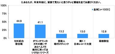 年末年始に家族で見たいテレビ番組