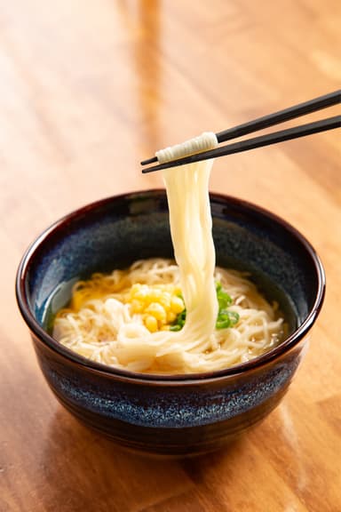 かつ丼との相性も抜群！もちっと食感の生そうめん