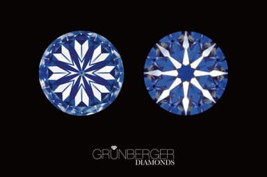 Grunberger Diamondsの完璧な8本のキューピッドの矢と8つのハート