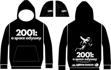 2001年宇宙の旅プルオーバーパーカ(a space odysseyブラック)- Pullover Hoodie (BLACK)-