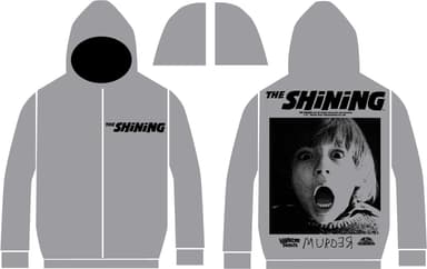 シャイニングZIPパーカ(REDRUMミックスグレー)- REDRUM Hoodie (GREY)-