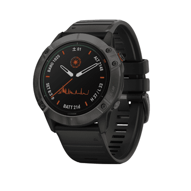 fenix6X Pro Dual Power Ti Black DLC