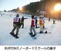 BURTONスノーボードスクールの様子