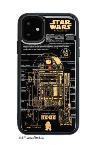 FLASH R2-D2(TM) 基板アート iPhone 11 ケース黒