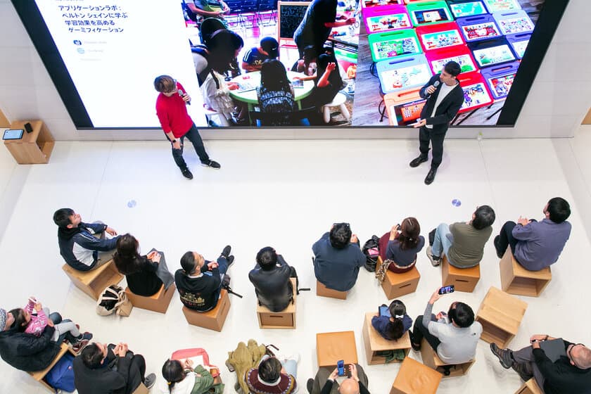 【イベントレポート】
ファンタムスティック代表　ベルトン シェインの
「Today at Apple」セッション、大盛況！