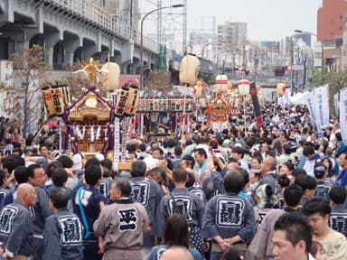 神輿連合渡御写真