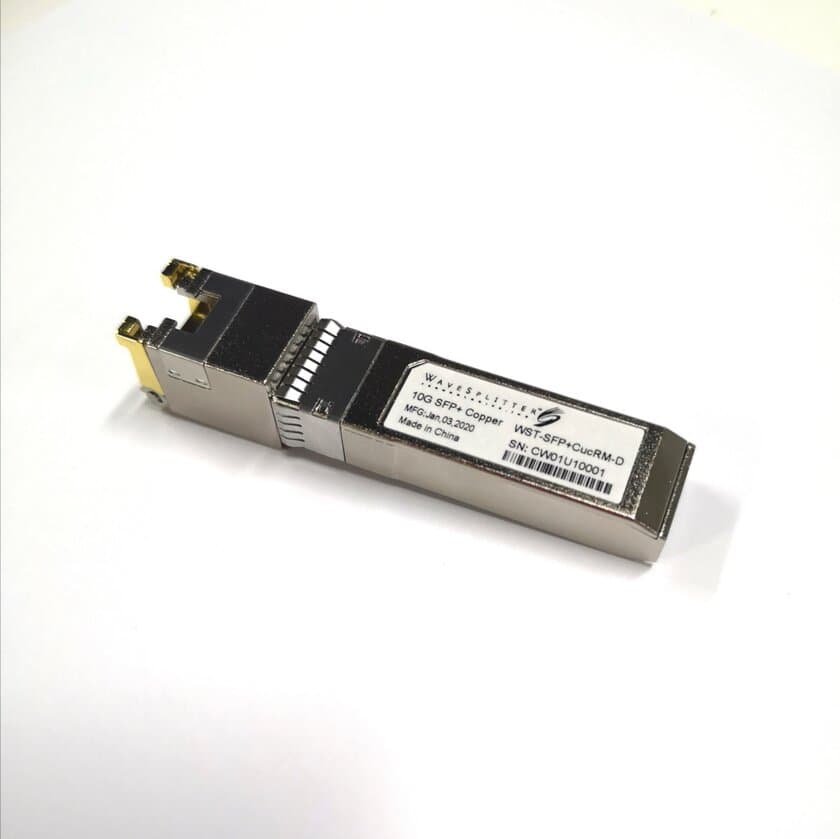 1G/2.5G/5G/10Gbps マルチレート自動認識
SFP＋メタルトランシーバ販売開始のお知らせ