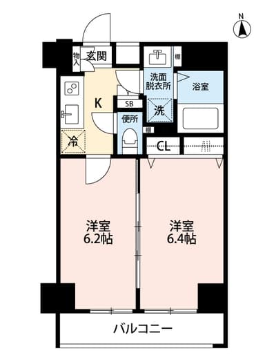 ミュージション早稲田Cタイプ間取り図