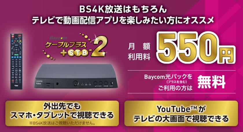 「BS4K放送」のトランスモジュレーション（トラモジ）方式での
提供について