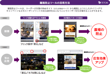 「離脱防止」機能の活用例