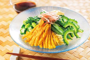 緑野菜の冷やし中華