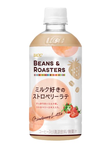 UCC BEANS & ROASTERS　ミルク好きのストロベリーラテ PET450ml