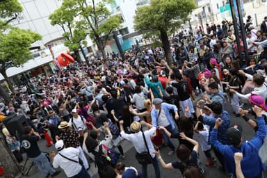 大カチャーシー大会昨年の様子