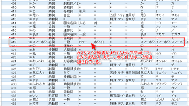 ↑カスタマイズ辞書により、集計が簡単に↓