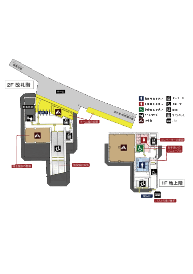 貴船口駅新駅舎平面図