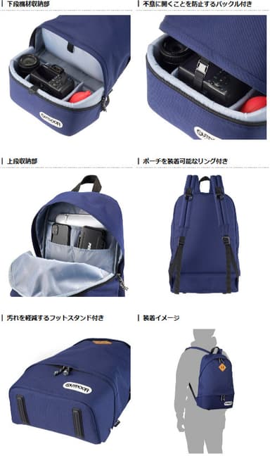 OUTDOOR PRODUCTS（アウトドアプロダクツ） カメラデイパック03 製品詳細